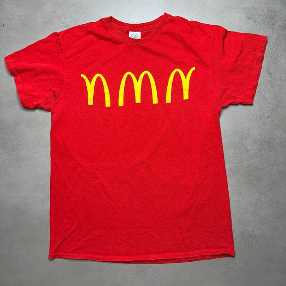 Vintage McDonalds Red T-shirt - M - Picture 1 of 8